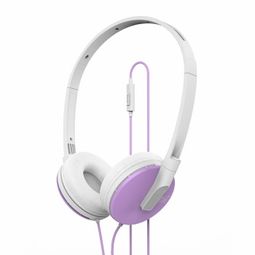 Enzatecz HS305 紫色頭戴式線控耳機評測 手機平板的時尚聲學(xué)伴侶